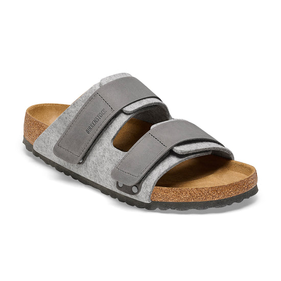 Birkenstock Uji Authentic Felt Light Grey Oiled Leather/Felt