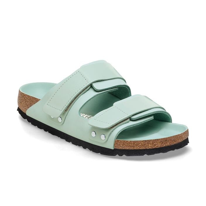 Birkenstock Uji High Shine Surf Green Nubuck Leather 