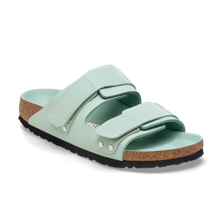 Birkenstock Uji High Shine Surf Green Nubuck Leather 