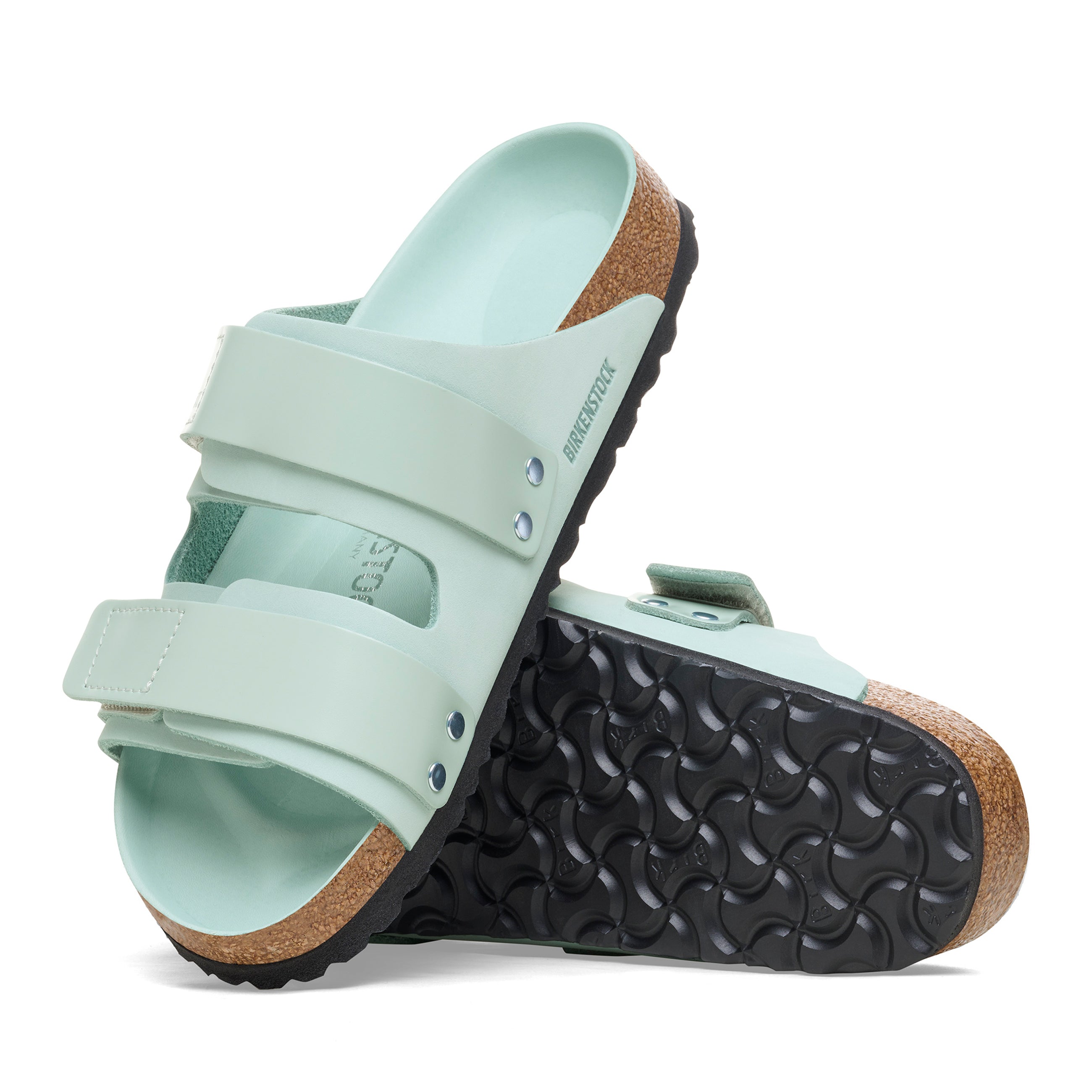 未使用ビルケンBIRKENSTOCK uji surf green 39 Birkenstock Uji High Shine Surf Green Nubuck Leather