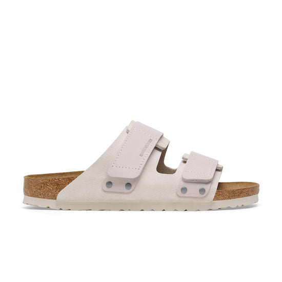 Birkenstock Uji Nubuck/Suede Leather Antique White Side View