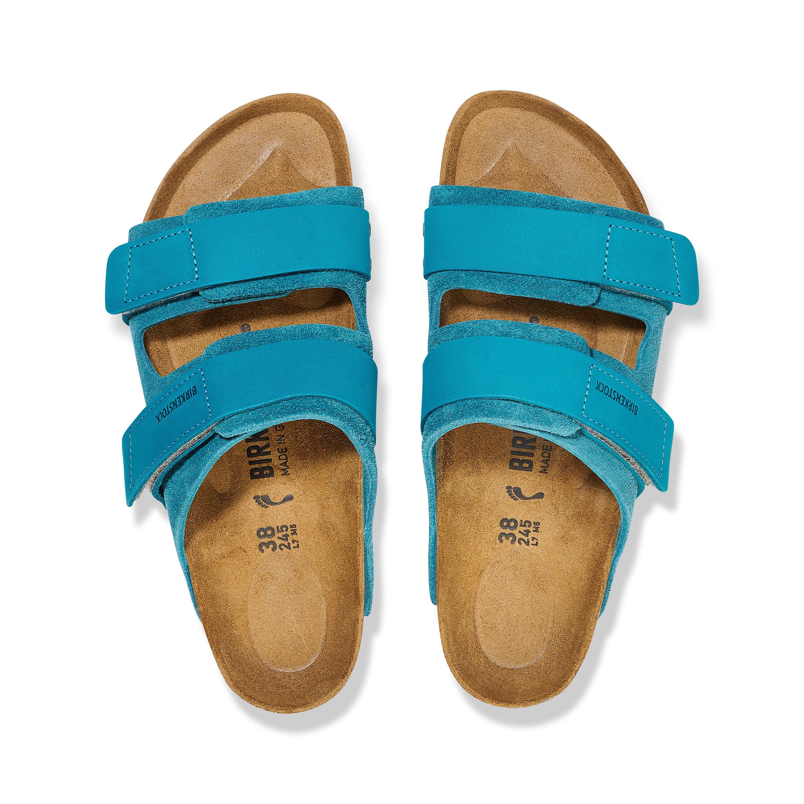 Birkenstock Uji Deep Turquoise Nubuck/Suede Leather