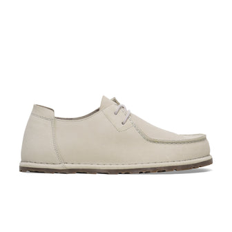 Birkenstock Utti Lace Antique White Suede Leather side view