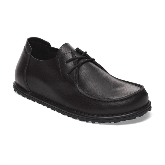 Birkenstock Utti Lace Black Grained Leather 