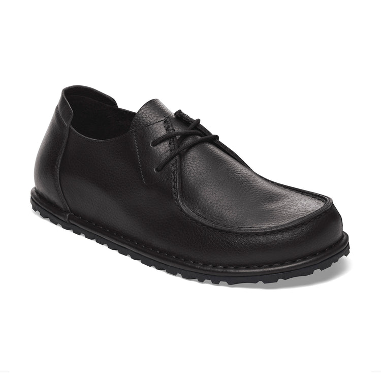 Birkenstock Utti Lace Black Grained Leather 