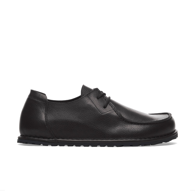 Birkenstock Utti Lace Black Grained Leather side view