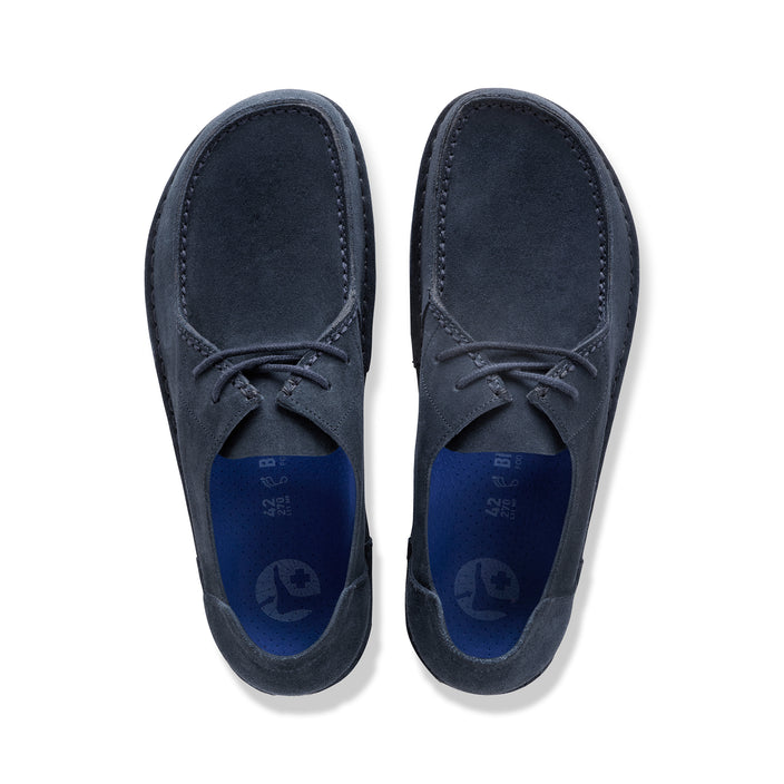 Birkenstock Utti Lace New Navy Suede Leather top view