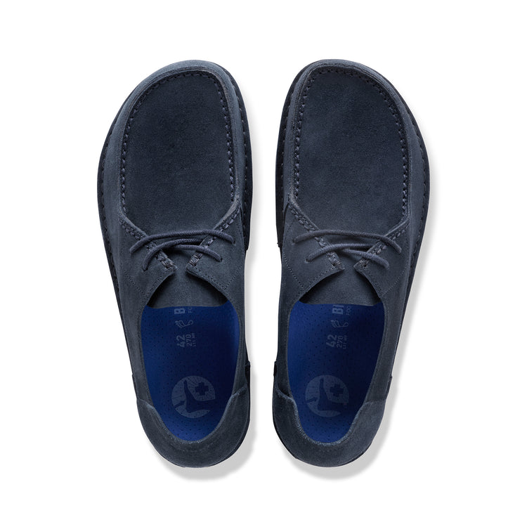 Birkenstock Utti Lace New Navy Suede Leather top view