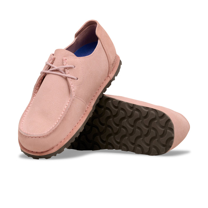 Birkenstock Utti Lace Pink Clay Suede Leather sole view