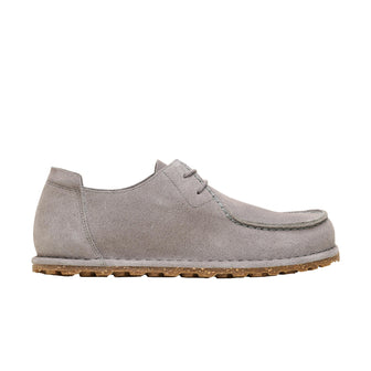 Birkenstock Utti Lace Whale Grey Suede Leather side view