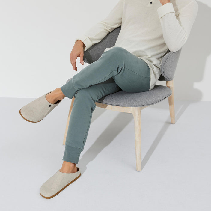 Birkenstock Zermatt Ecru Wool Felt on model 2