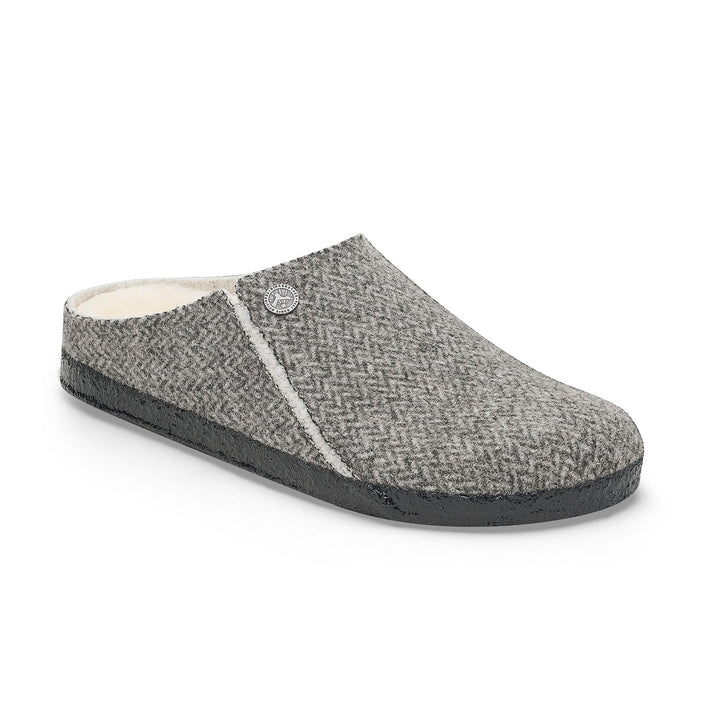 Birkenstock Zermatt Herringbone Dark Grey Felt Shearling