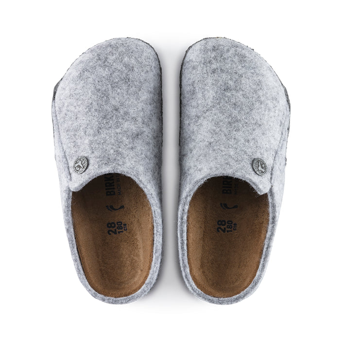 Birkenstock Australia Zermatt Kids Light Grey Wool Felt Top View