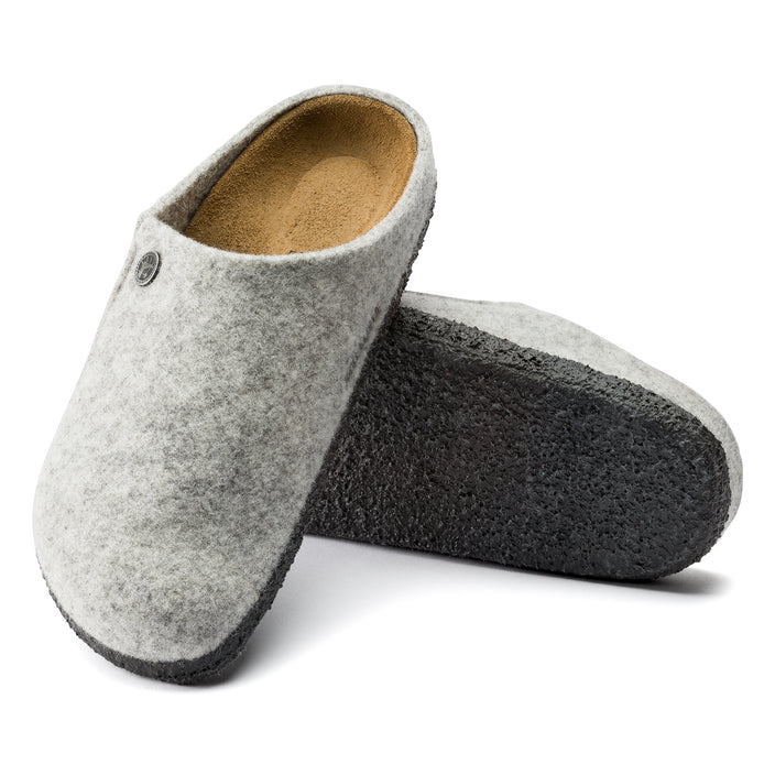 Birkenstock Zermatt Light Grey Wool Felt sole view