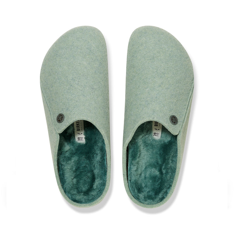 BIrkenstock Zermatt Shearling Matcha Wool Felt top view