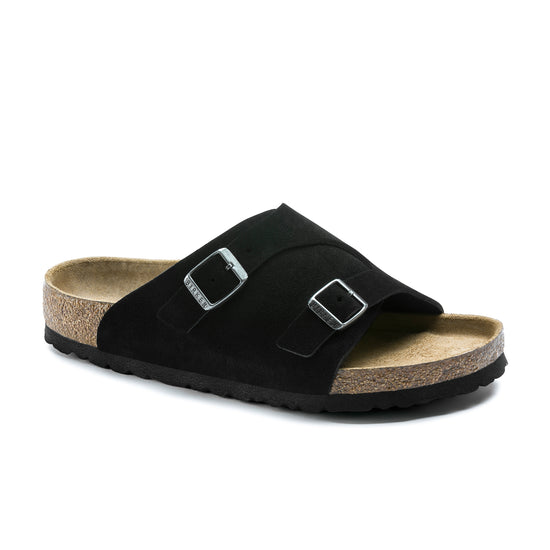 Birkenstock Zurich Soft Footbed Suede Leather Black