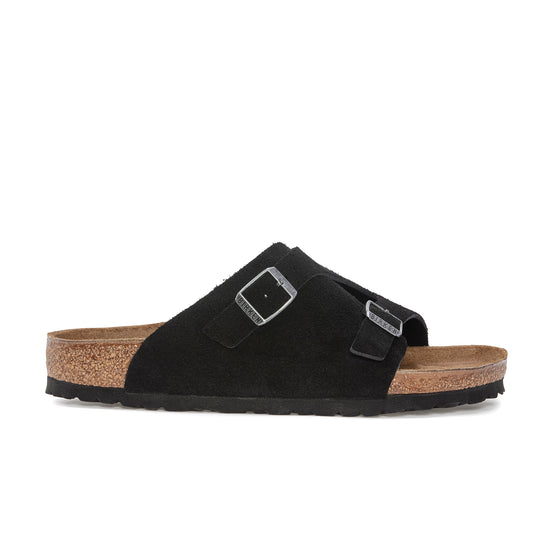 Birkenstock Zurich Black Suede Leather side view