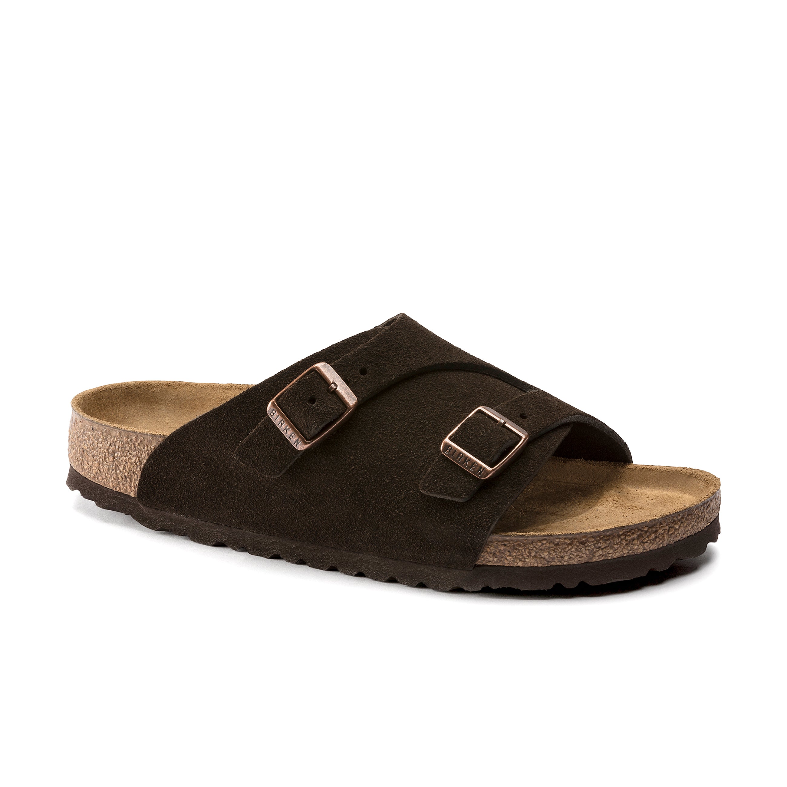 靴 BIRKENSTOCK ZURICH MOCHA 43 Zurich Mocca Suede Leather