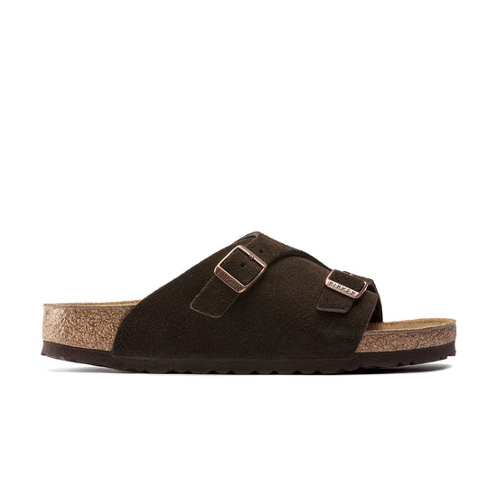 Birkenstock Zurich Mocca Suede Leather side view