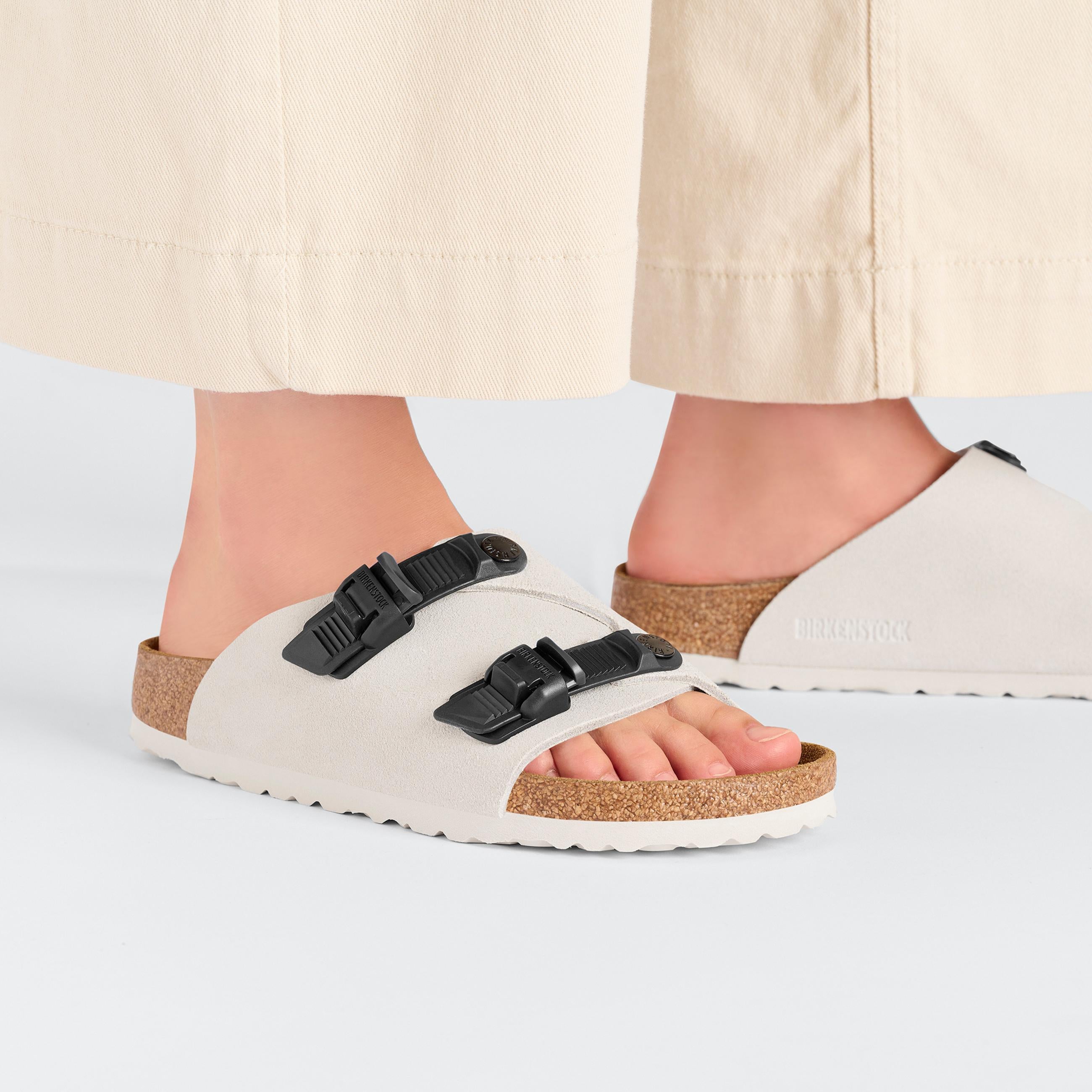 Birkenstock Zurich Tech Antique White Suede Leather Birkenstock Zurich Tech Antique White Suede Leather
