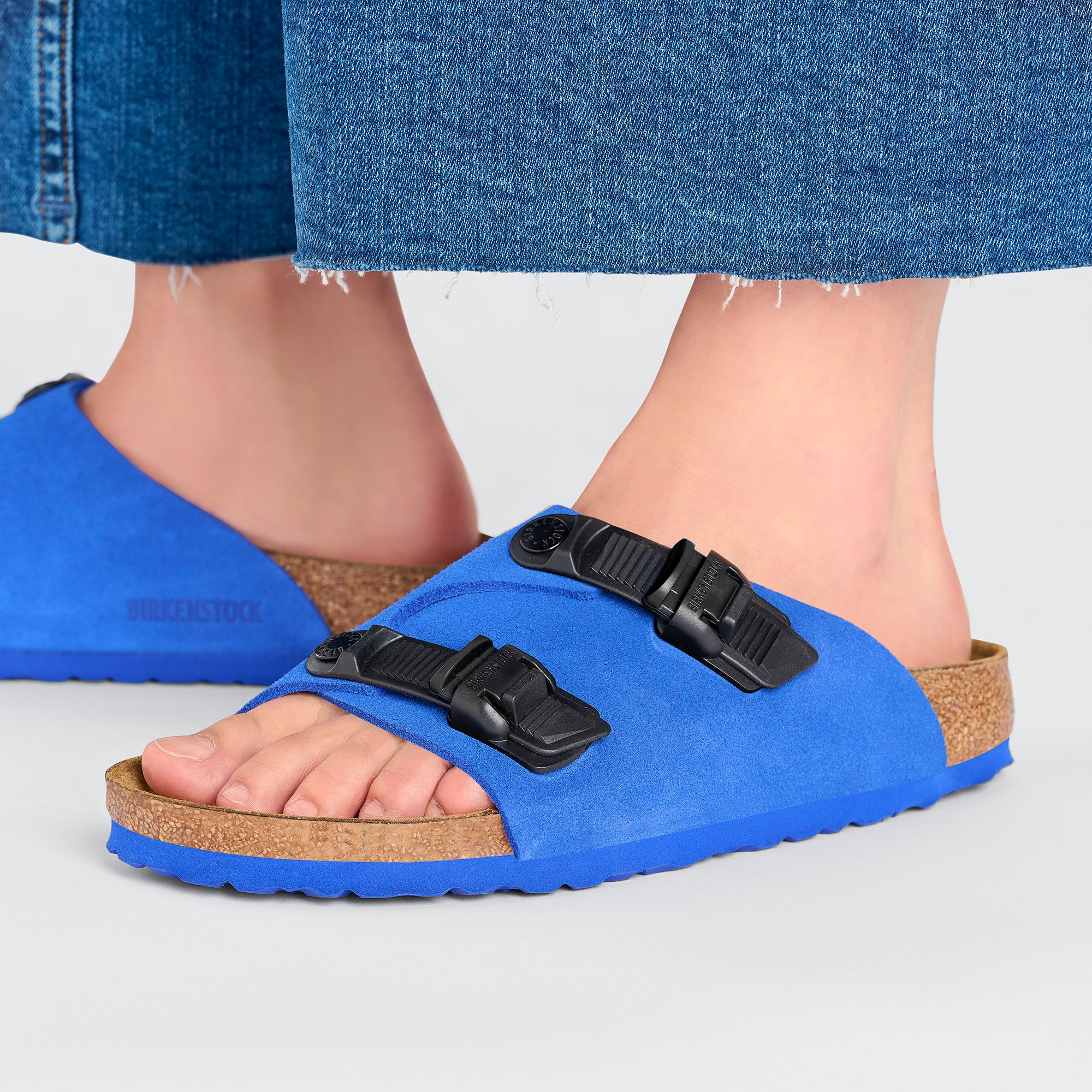 新品 BIRKENSTOCK×Edition別注 Zurich Tech 41 Birkenstock Zurich Tech Ultra Blue Suede Leather