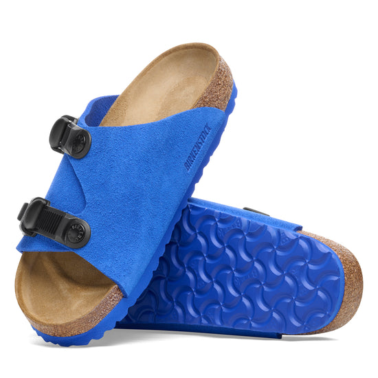 Birkenstock Zurich Tech Ultra Blue Suede Leather sole view 