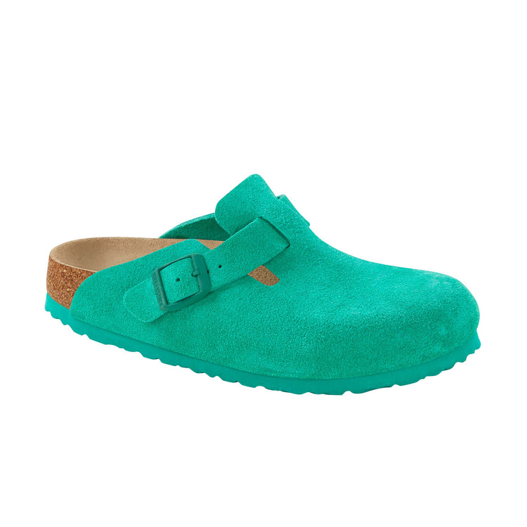 Boston Bold Green Suede Leather