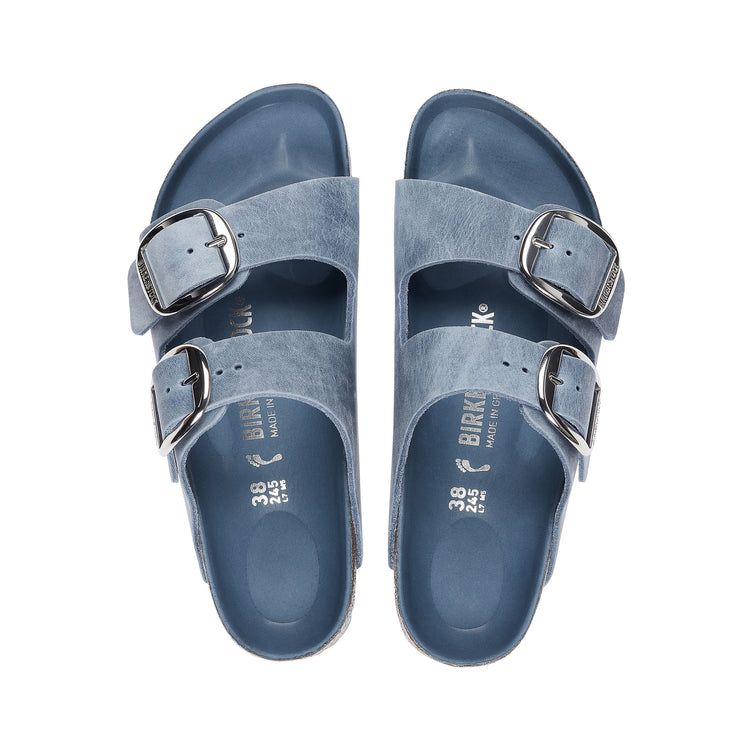 Birkenstock Arizona Big Buckle Dusty Blue Oiled Leather