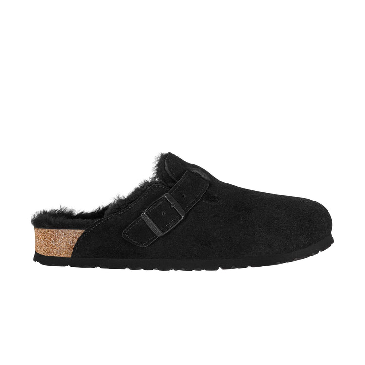 Boston Black Suede Leather/Shearling