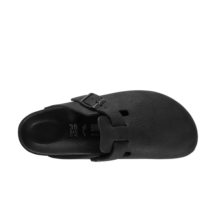 Boston Exquisite Black Nubuck Leather