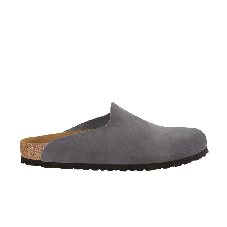 Birkenstock Amsterdam Steer Anthracite Nubuck Leather side view