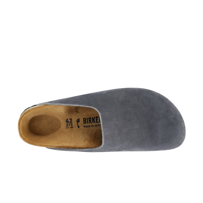 Birkenstock Amsterdam Steer Anthracite Nubuck Leather top view