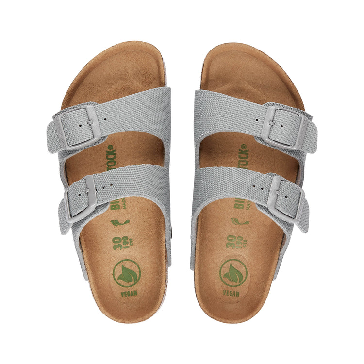 Birkenstock Arizona Kids Vegan Canvas Stone Coin top view