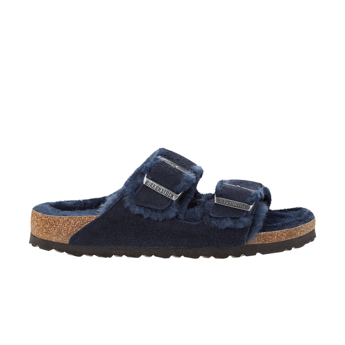 Birkenstock Arizona Midnight Suede Leather/Shearling side view