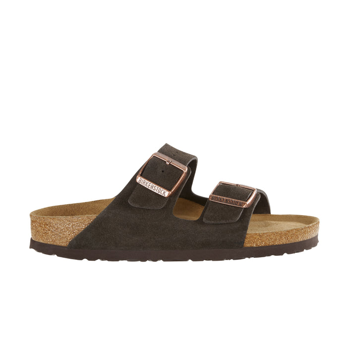 Birkenstock Arizona Soft Footbed Mocca Suede Leather side view