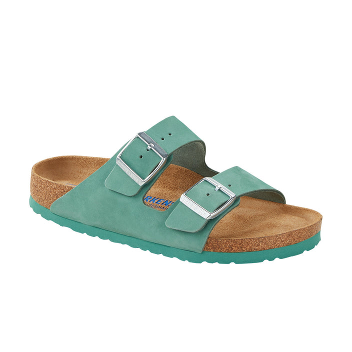 Birkenstock Arizona Soft Footbed Nubuck Leather Beryl
