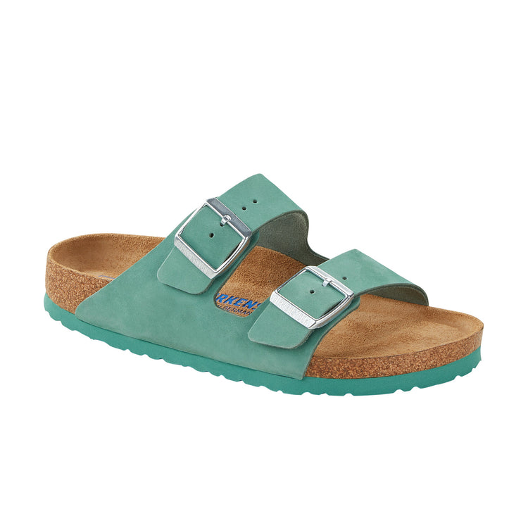 Birkenstock Arizona Soft Footbed Nubuck Leather Beryl