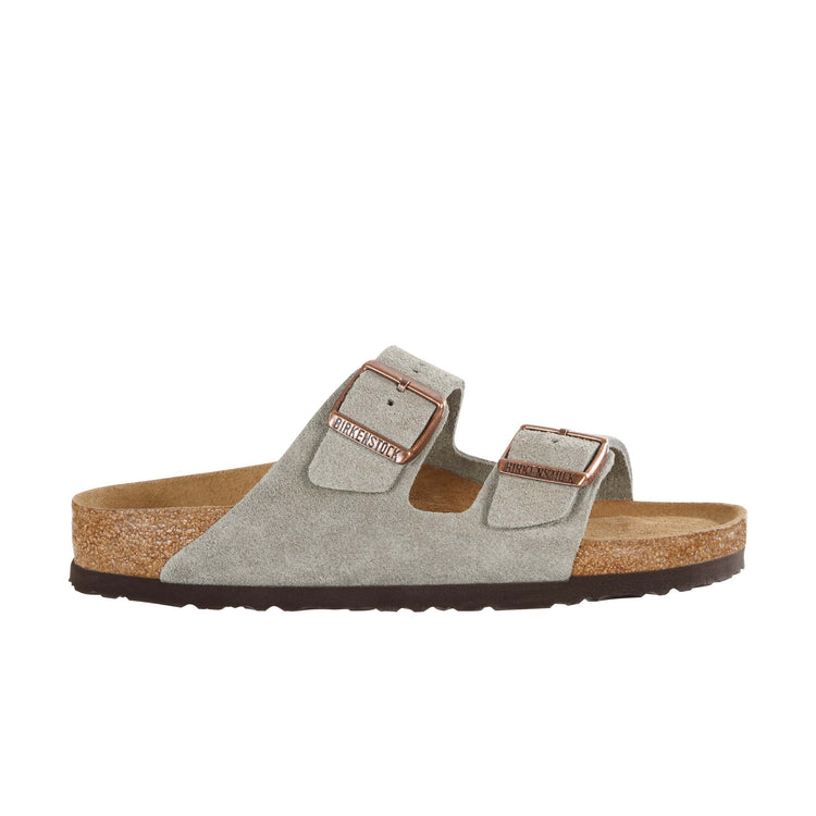 Birkenstock Arizona Soft Footbed Suede Taupe side view