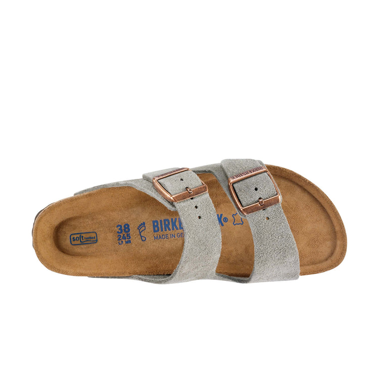 Birkenstock Arizona Soft Footbed Suede Taupe top view