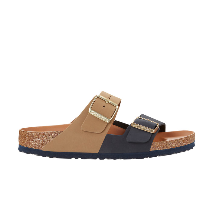 Birkenstock Arizona Split Midnight/Mud Green Nubuck Leather side view