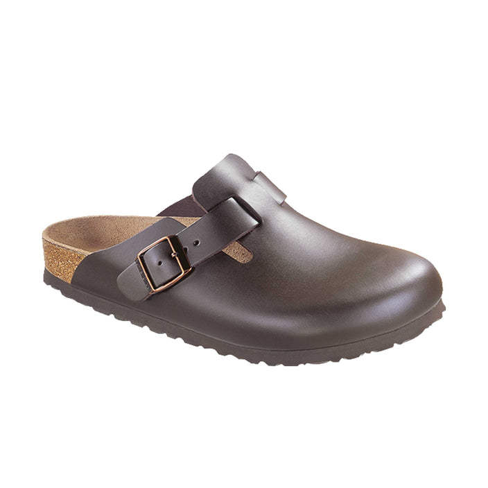 Birkenstock Boston Dark Brown Smooth Leather