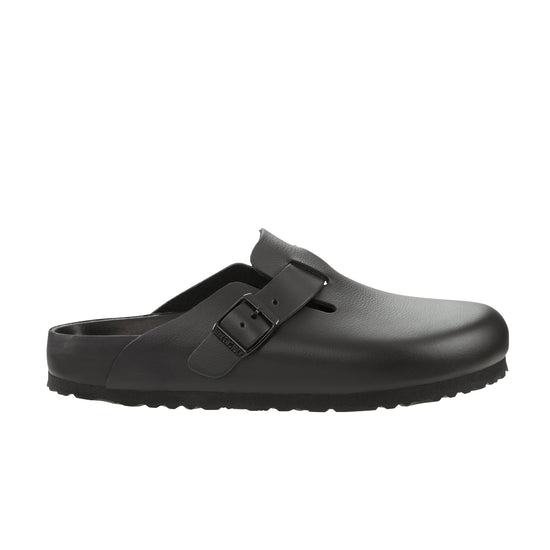 Birkenstock Boston Exquisite Smooth Leather Black side view                 