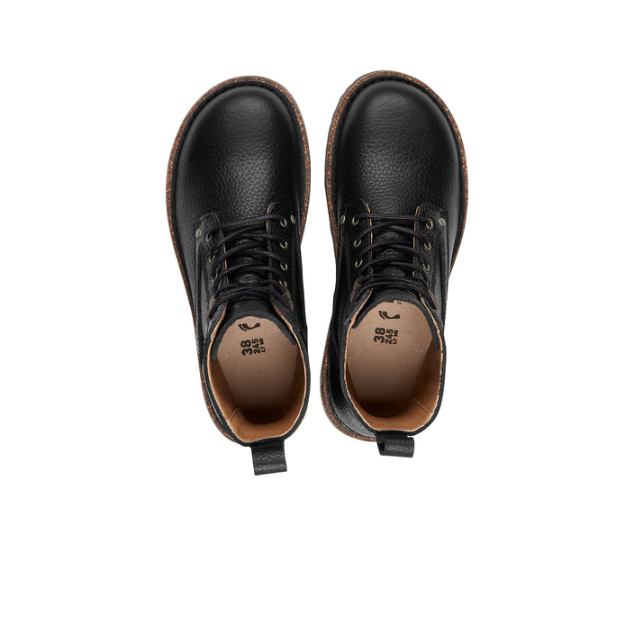 Birkenstock Bryson Black Grained Leather top view