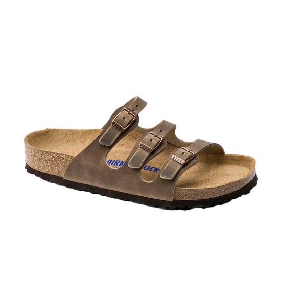 Birkenstock Florida Soft Footbed Oiled Leather Tabacco Brown