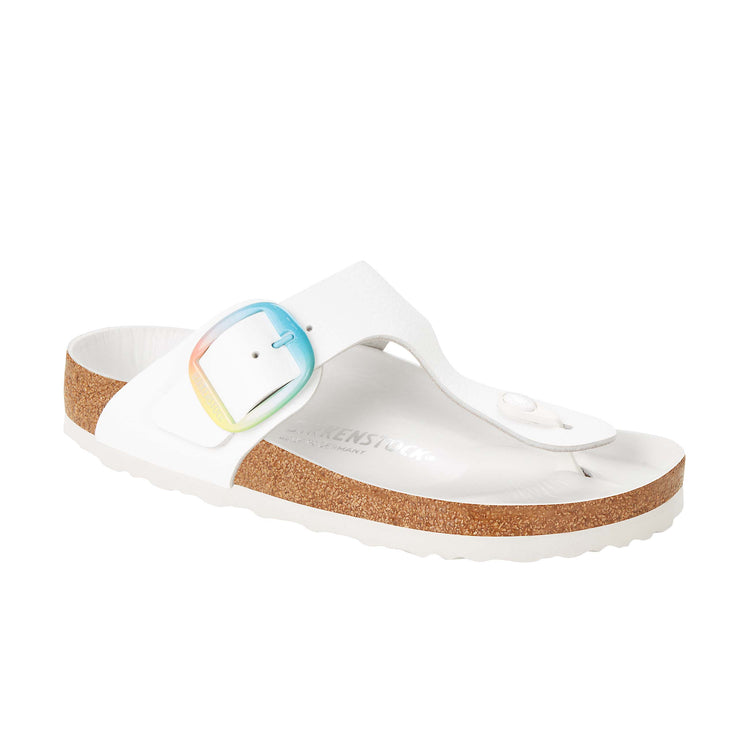 Birkenstock Gizeh Big Buckle Ombre White Smooth Leather