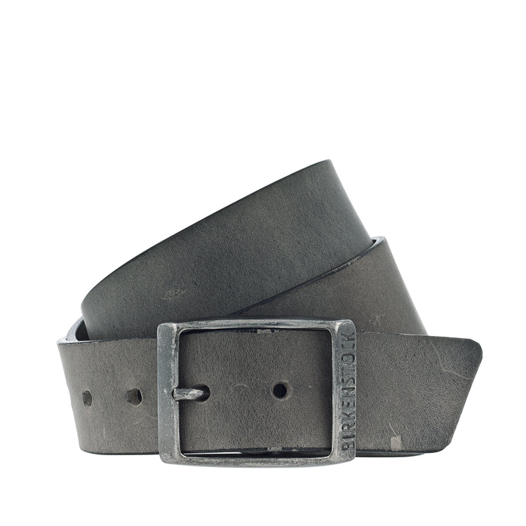 Birkenstock Kansas Belt Grey Oiled Leather 35mm One Size image 1