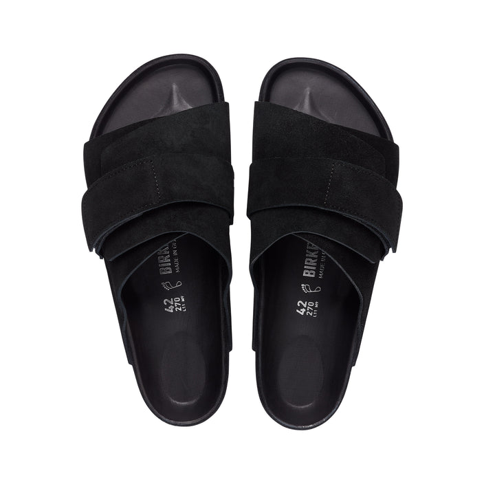 Birkenstock Kyoto Exquisite Black Suede Leather top view