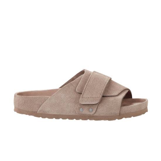 Birkenstock Kyoto Exquisite Grey Taupe Suede Leather side view