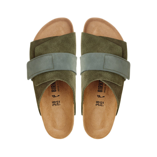 Birkenstock Kyoto Suede Leather Thyme top view                 