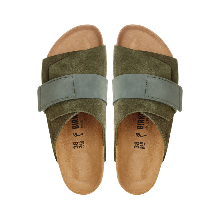 Birkenstock Kyoto Suede Leather Thyme top view                 